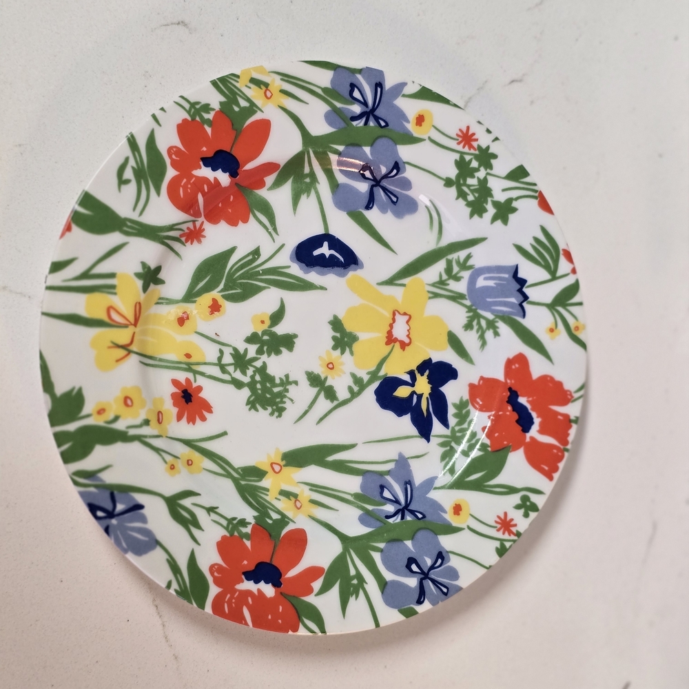 Fitz & Floyd Floral Design Lunch Plate 1970s
